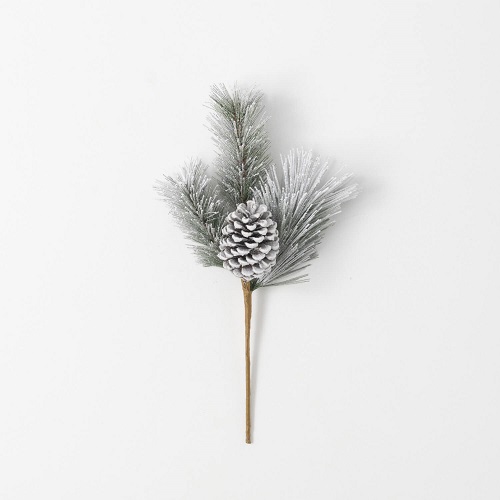 Flocked Pine Pick  - Themed Rentals - Winter Wedding decor ideas